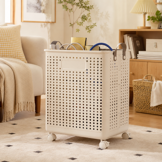 Foldable Laundry Hamper with Wheels