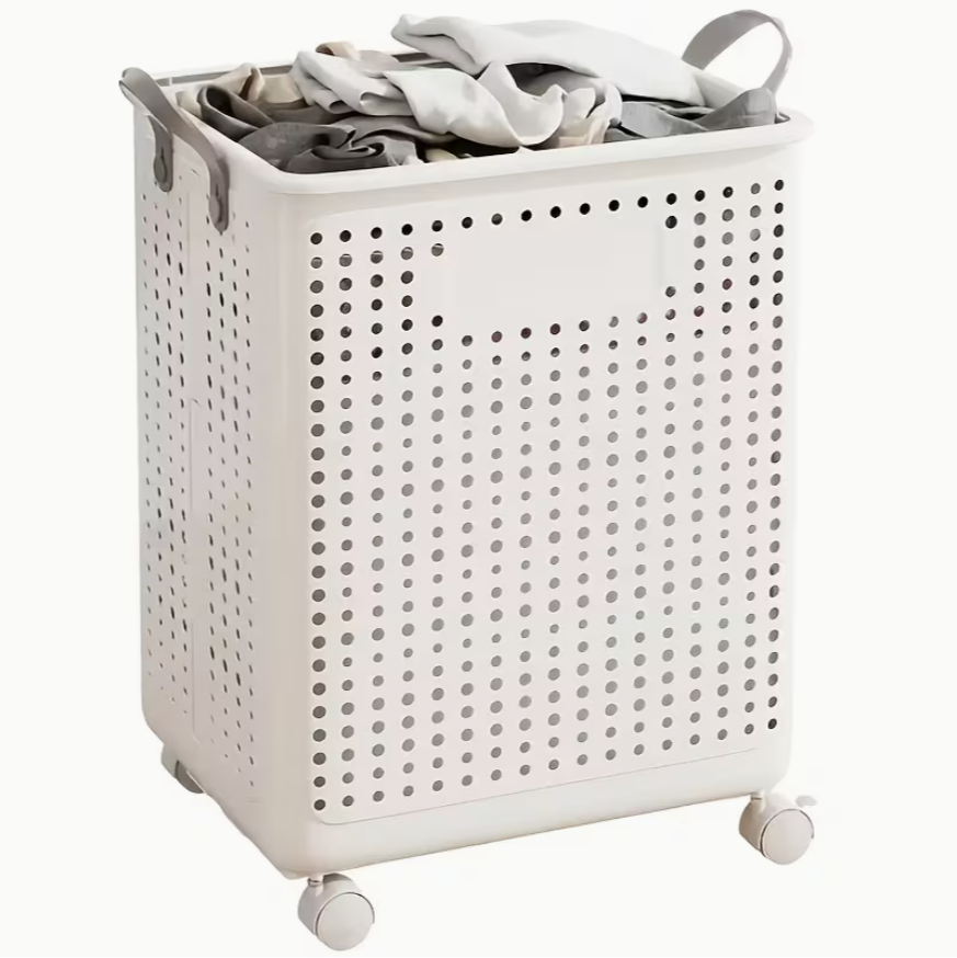 Foldable Laundry Hamper with Wheels