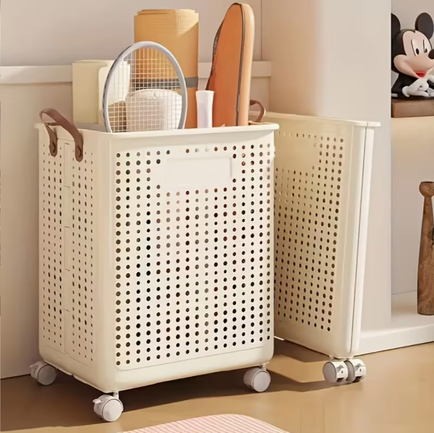 Foldable Laundry Hamper with Wheels