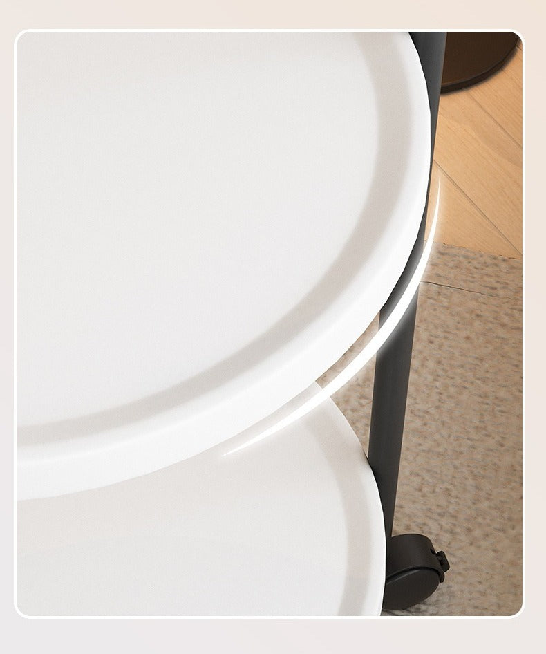 2-Tier Rolling Side Table
